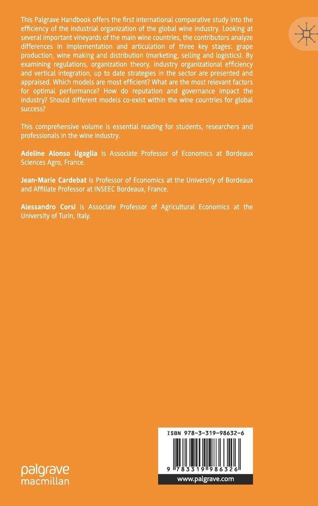 Weitere Ansicht: The Palgrave Handbook of Wine Industry Economics