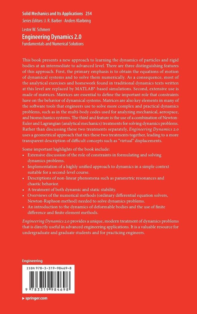 Weitere Ansicht: Engineering Dynamics 2.0 | Lester W. Schmerr