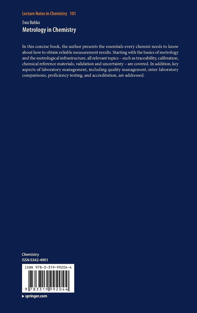 Weitere Ansicht: Metrology in Chemistry | Ewa Bulska