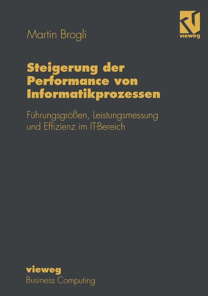 Produktbild: Steigerung der Performance von Informatikprozessen