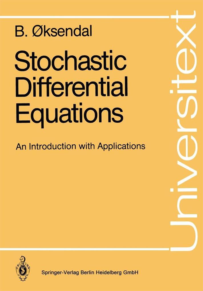 Produktbild: Stochastic Differential Equations | Bernt Oksendal