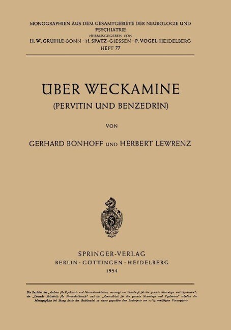 Produktbild: Über Weckamine | G. Bonhoff, H. Lewrenz