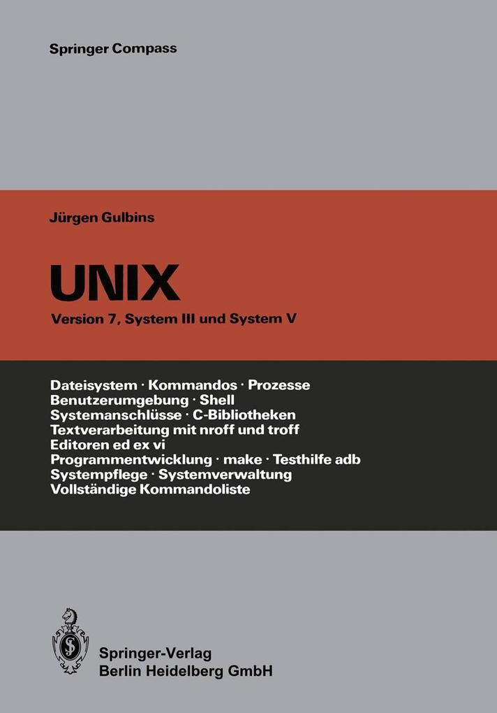 Produktbild: UNIX | Jürgen Gulbins
