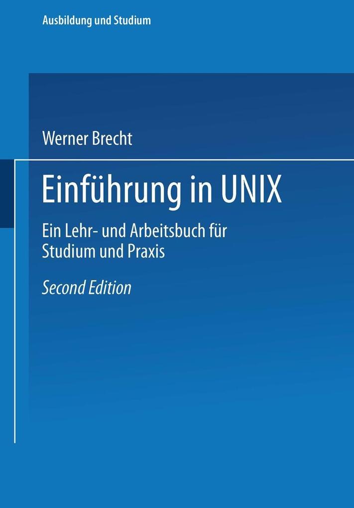 Produktbild: Einführung in UNIX