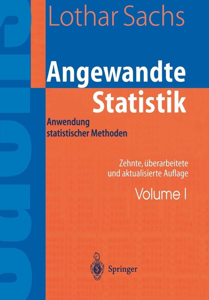 Produktbild: Angewandte Statistik | Lothar Sachs
