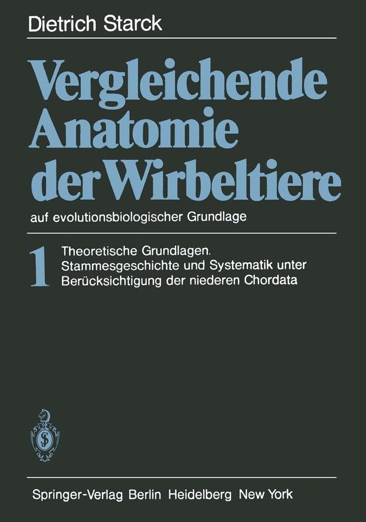 Vergleichende Anatomie der Wirbeltiere auf evolutionsbiologischer Grundlage als eBook pdf