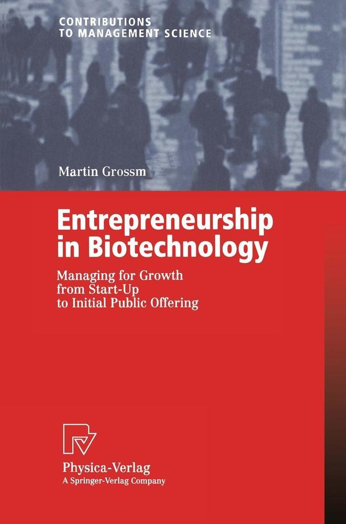 Produktbild: Entrepreneurship in Biotechnology | Martin Grossmann
