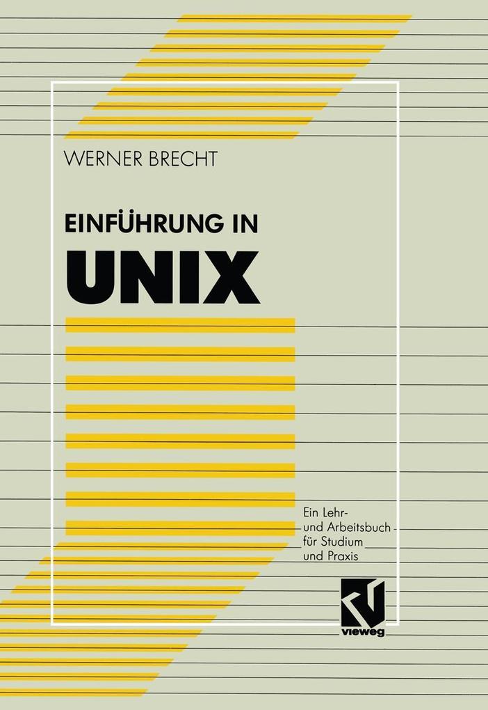Produktbild: Einführung in UNIX | Werner Brecht