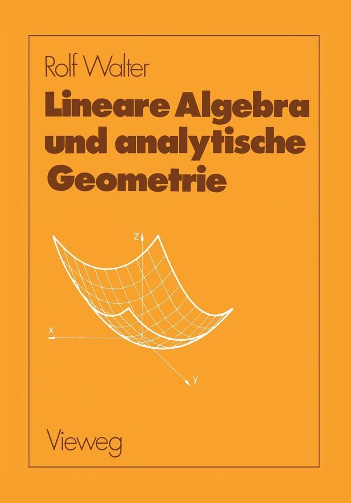 Produktbild: Lineare Algebra und analytische Geometrie | Rolf Walter