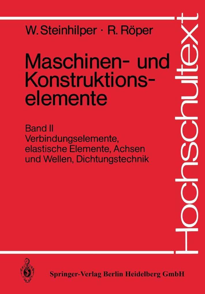 Produktbild: Maschinen- und Konstruktionselemente | Rudolf Roeper, Waldemar Steinhilper