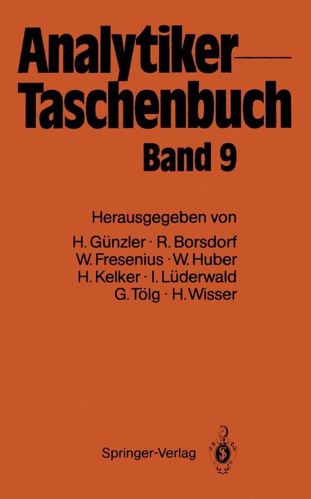 Produktbild: Analytiker-Taschenbuch | Wilhelm Fresenius, Helmut Günzler, Walter Huber, Hans Kelker, Ingo Lüderwald