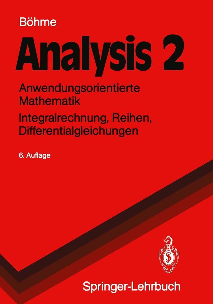 Produktbild: Analysis 2 | Gert Böhme