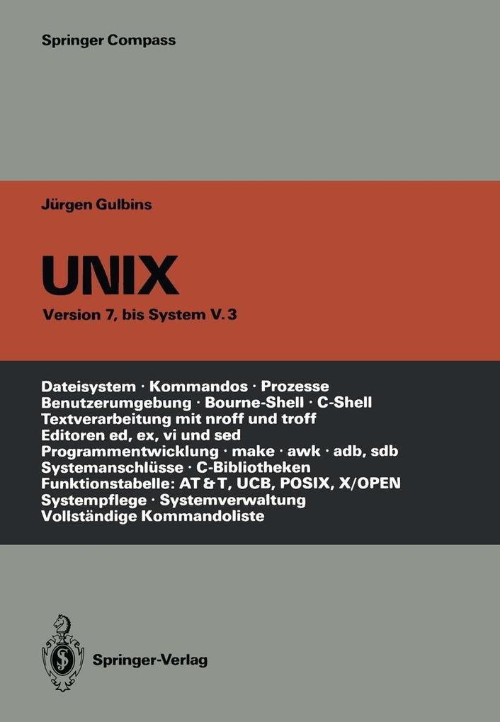 Produktbild: UNIX | Jürgen Gulbins