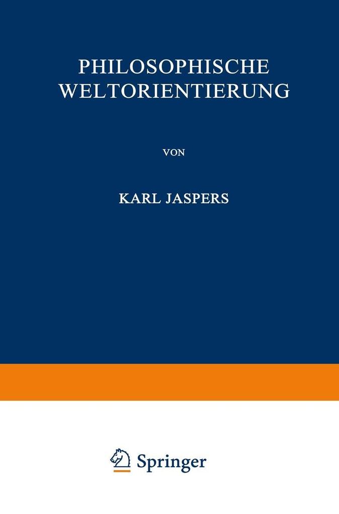 Produktbild: Philosophische Weltorientierung | Karl Jaspers