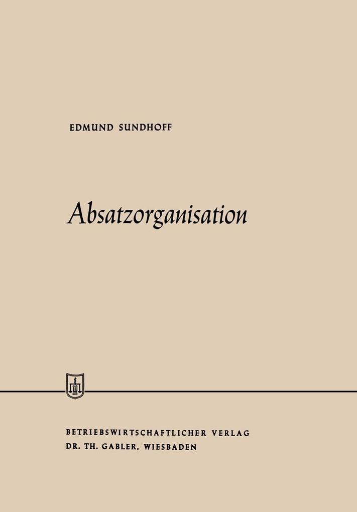 Produktbild: Absatzorganisation | Edmund Sundhoff