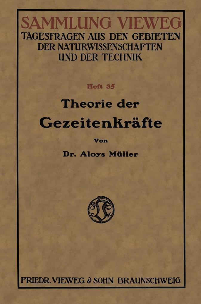 Produktbild: Theorie der Gezeitenkräfte | Aloys Müller