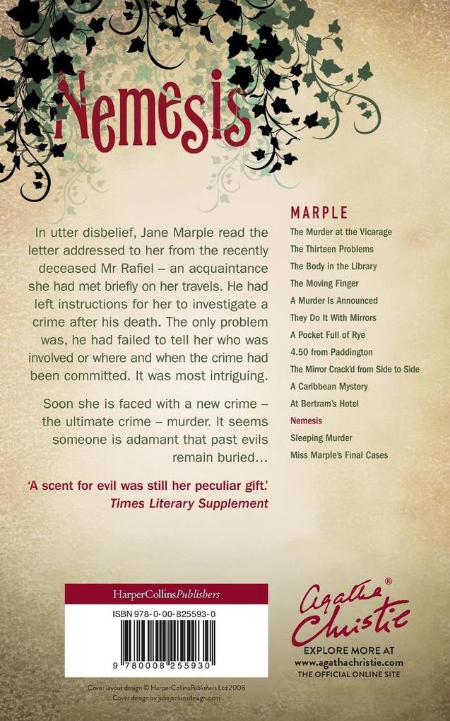 Weitere Ansicht: Nemesis | Agatha Christie