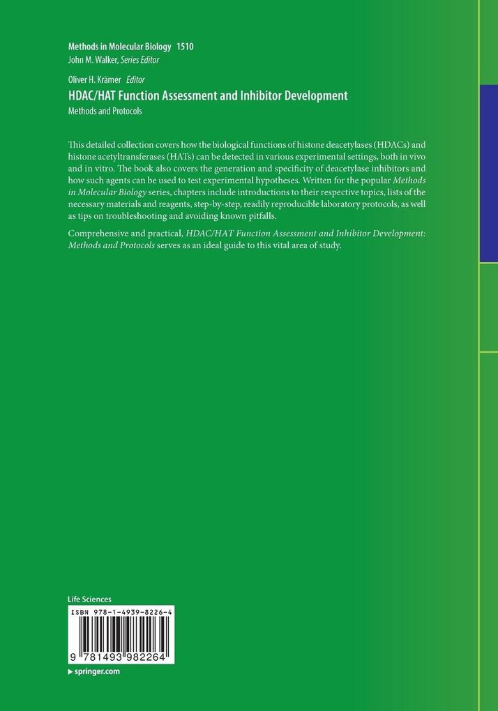 Weitere Ansicht: HDAC/HAT Function Assessment and Inhibitor Development