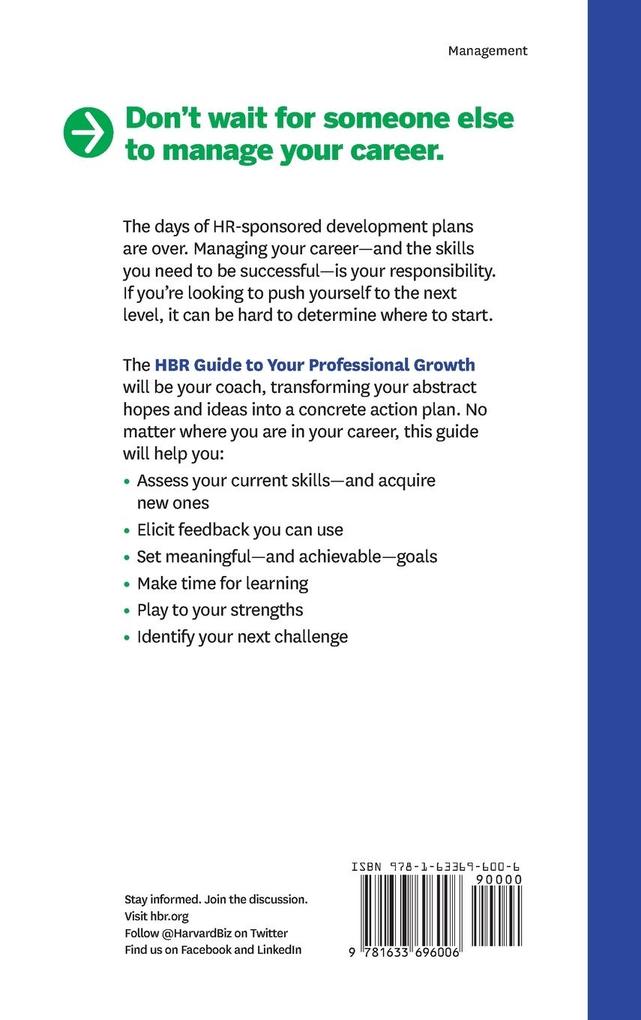 Weitere Ansicht: HBR Guide to Your Professional Growth | Harvard Business Review