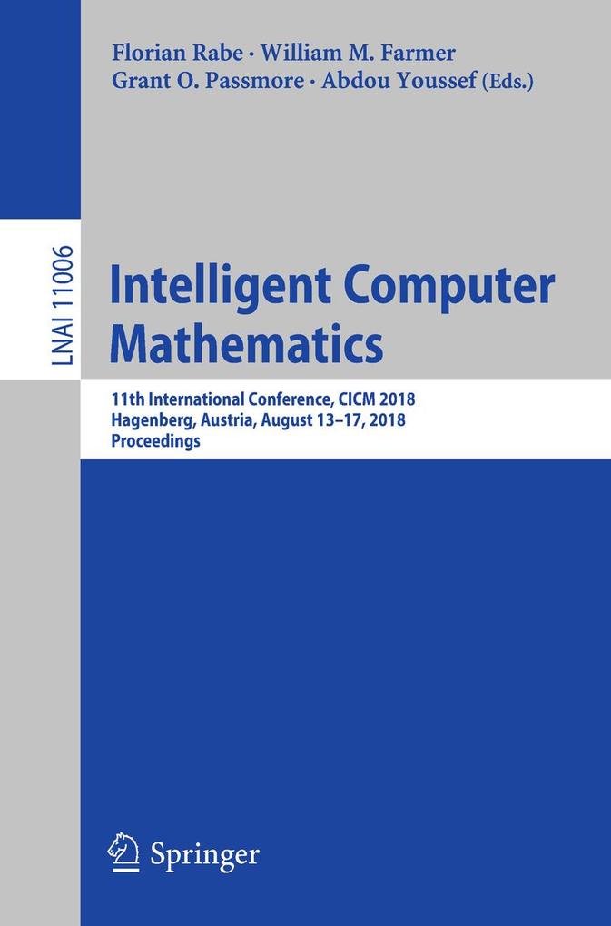 Produktbild: Intelligent Computer Mathematics
