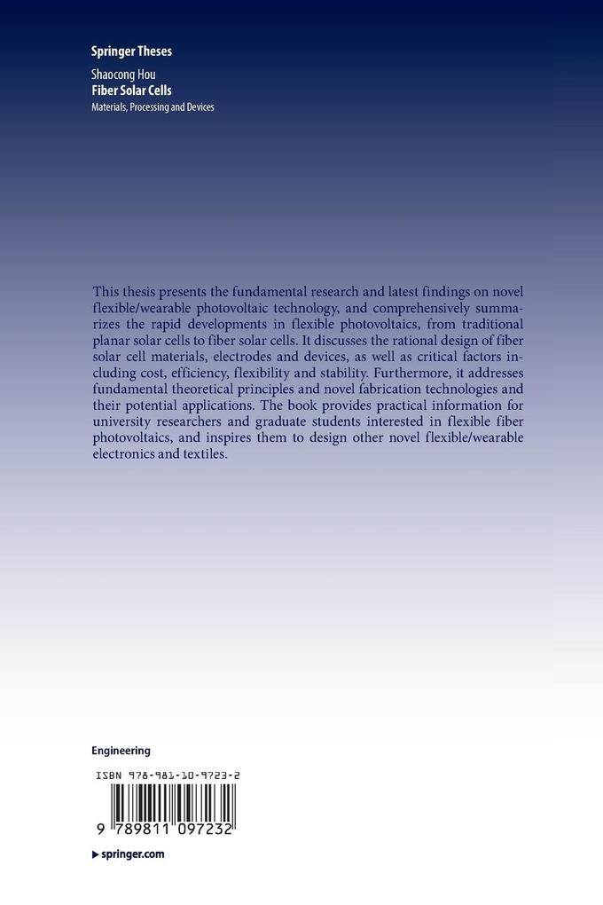 Weitere Ansicht: Fiber Solar Cells | Shaocong Hou