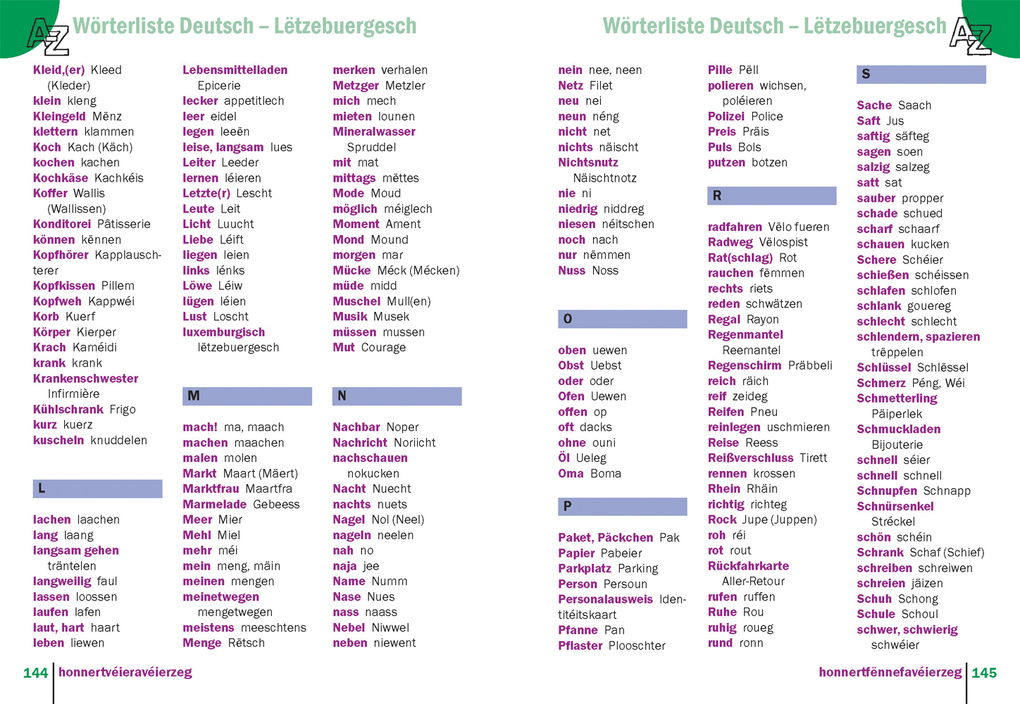 Weitere Ansicht: Lëtzebuergesch - Wort für Wort (für Luxemburg) | Joscha Remus