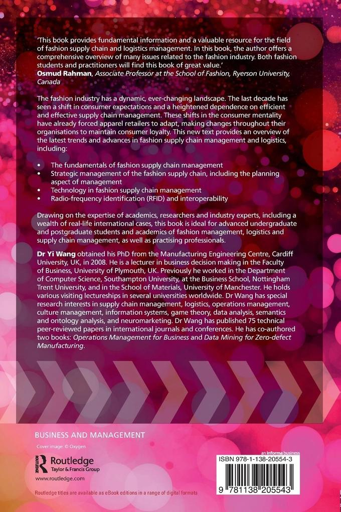 Weitere Ansicht: Fashion Supply Chain and Logistics Management | Yi Wang
