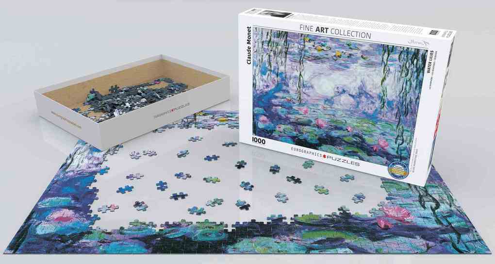 Weitere Ansicht: Seerosen von Claude Monet 1000 Teile | Claude Monet