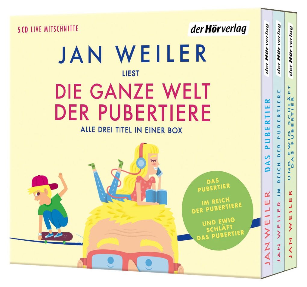 Weitere Ansicht: Die ganze Welt der Pubertiere. Drei Titel in einer Box | Jan Weiler