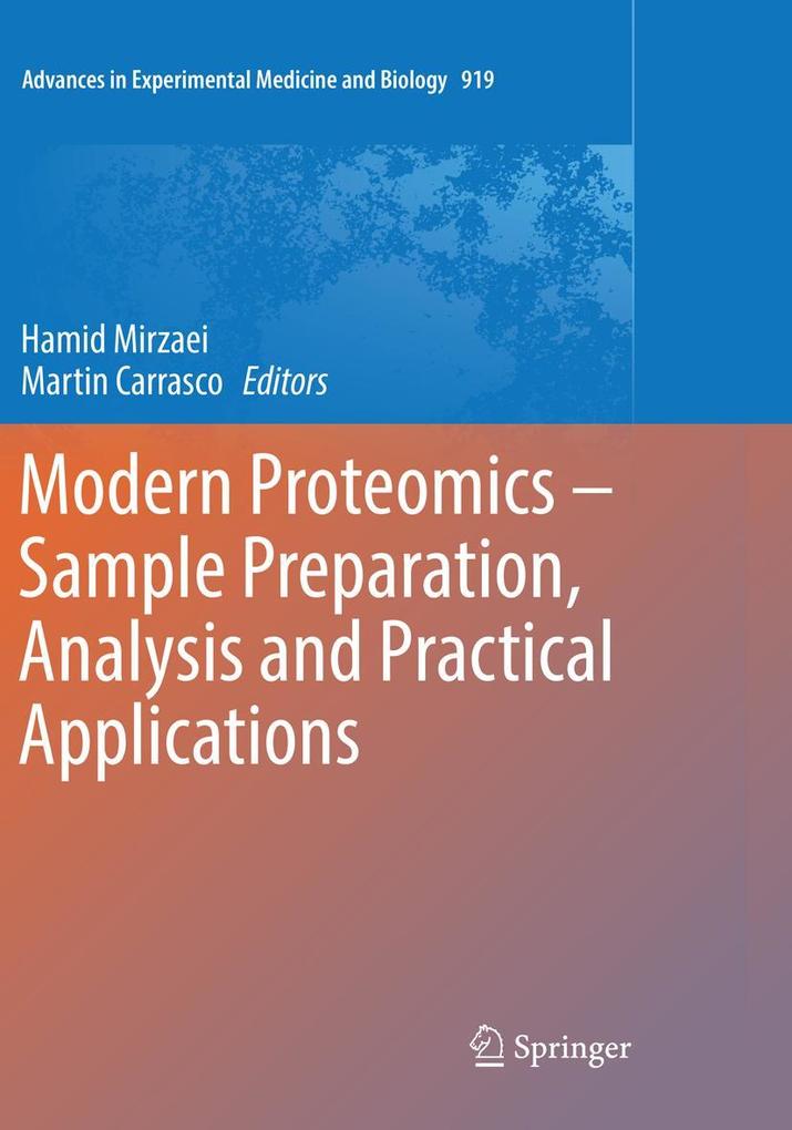 Produktbild: Modern Proteomics - Sample Preparation, Analysis and Practical Applications