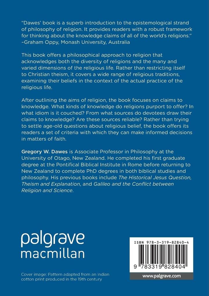 Weitere Ansicht: Religion, Philosophy and Knowledge | Gregory W. Dawes