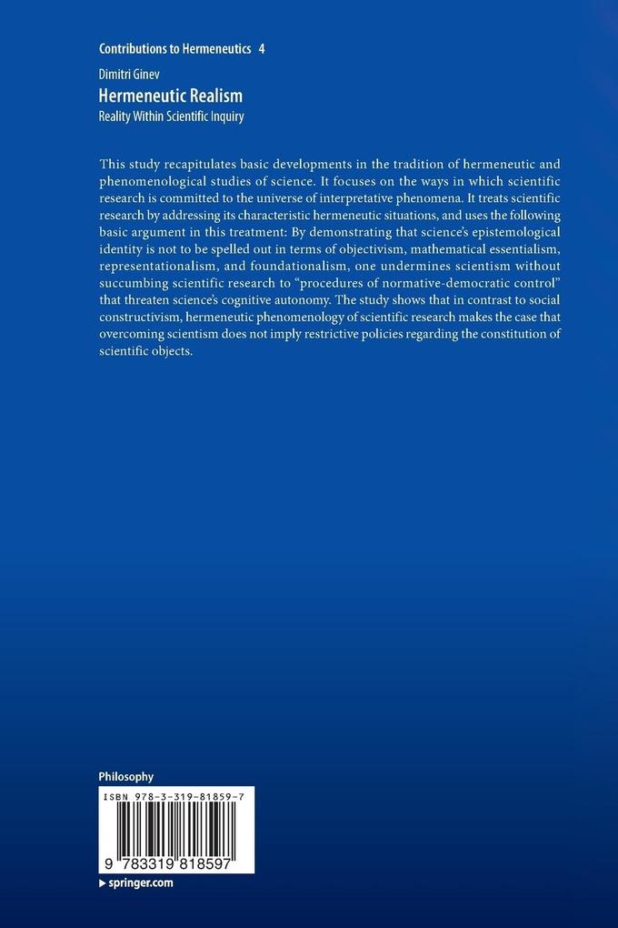 Weitere Ansicht: Hermeneutic Realism | Dimitri Ginev