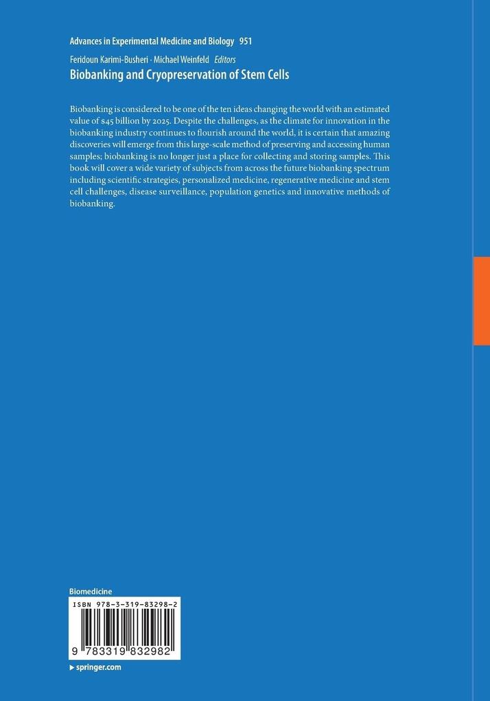 Weitere Ansicht: Biobanking and Cryopreservation of Stem Cells