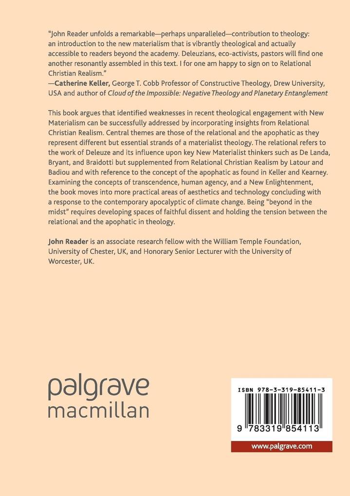 Weitere Ansicht: Theology and New Materialism | John Reader