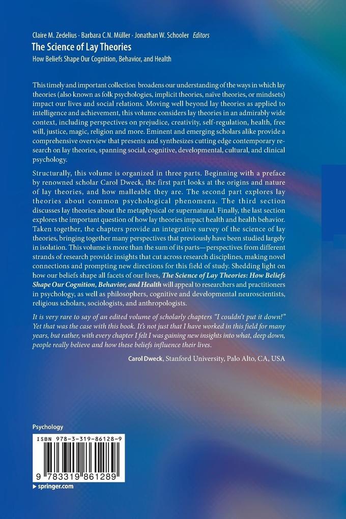 Weitere Ansicht: The Science of Lay Theories