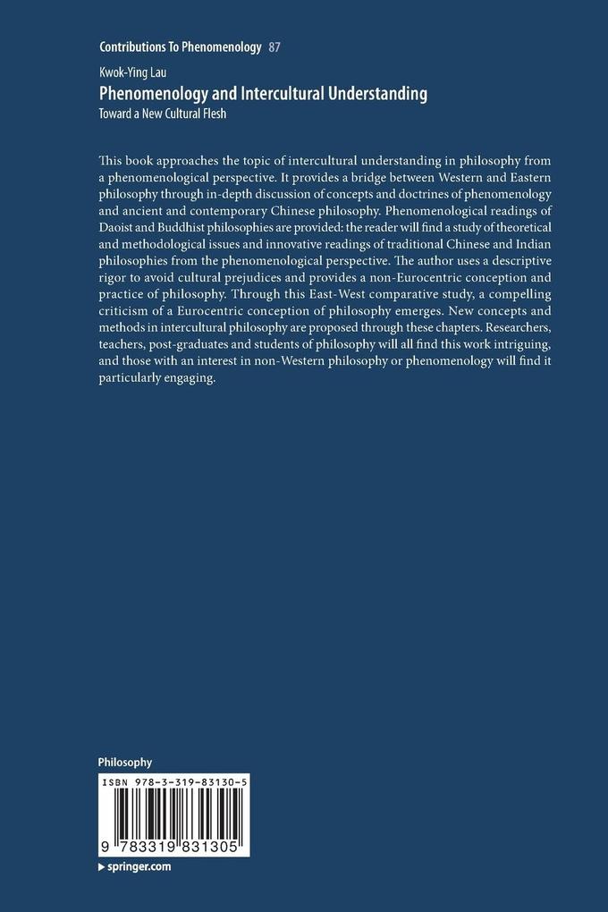Weitere Ansicht: Phenomenology and Intercultural Understanding | Kwok-Ying Lau
