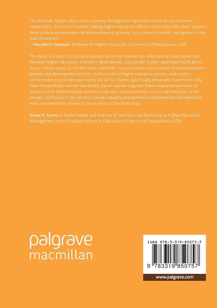 Weitere Ansicht: Women, Economic Development, and Higher Education | Diane E. Eynon