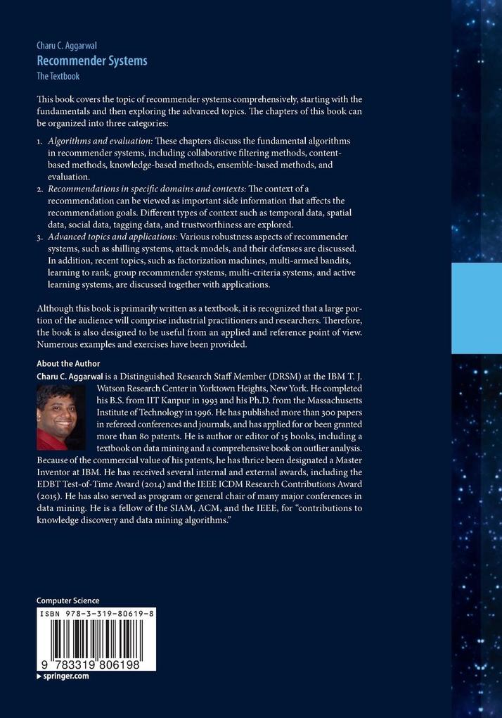 Weitere Ansicht: Recommender Systems | Charu C. Aggarwal