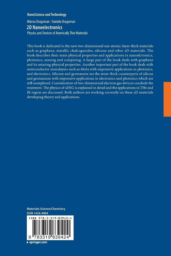 Weitere Ansicht: 2D Nanoelectronics | Mircea Dragoman, Daniela Dragoman