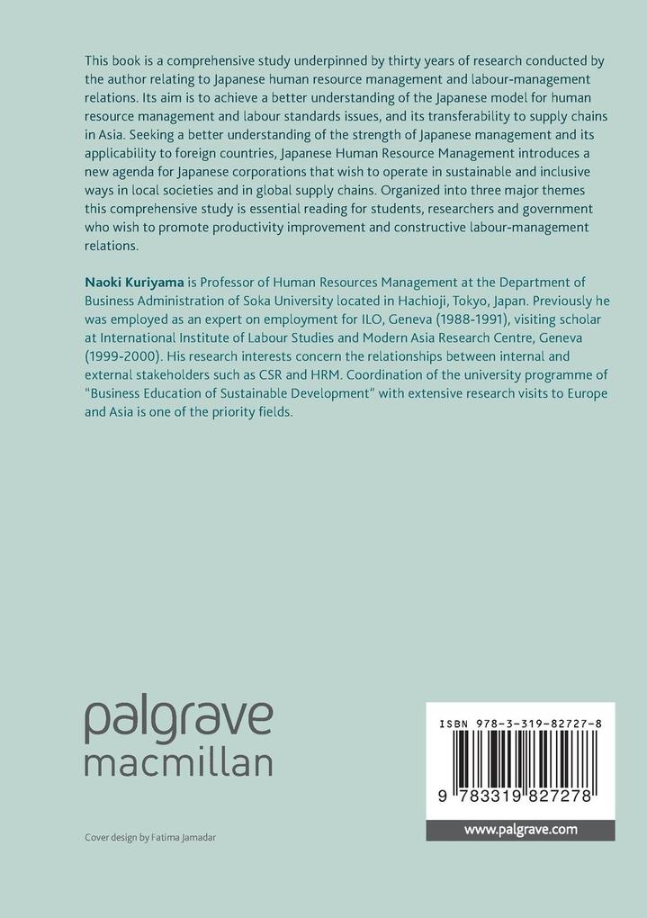 Weitere Ansicht: Japanese Human Resource Management | Naoki Kuriyama