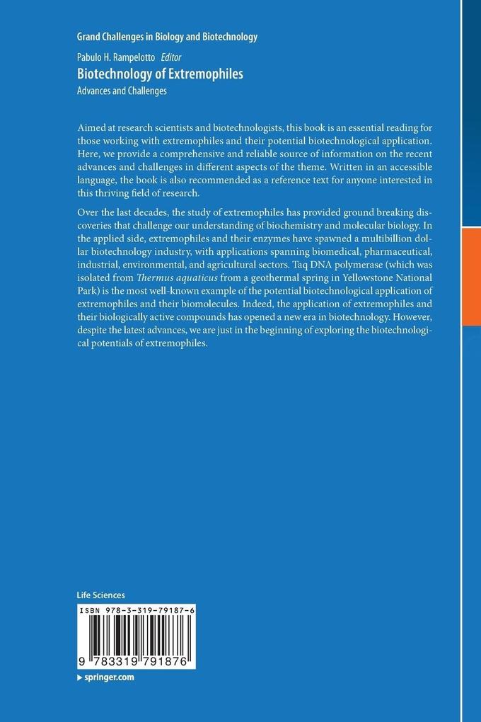 Weitere Ansicht: Biotechnology of Extremophiles: