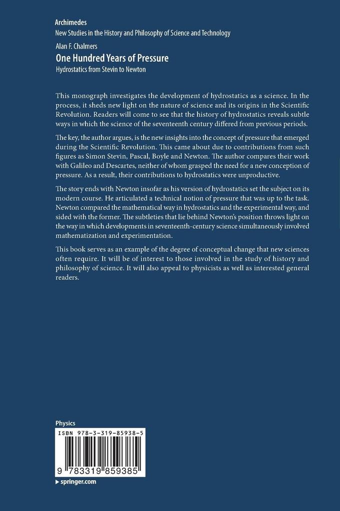 Weitere Ansicht: One Hundred Years of Pressure | Alan F. Chalmers