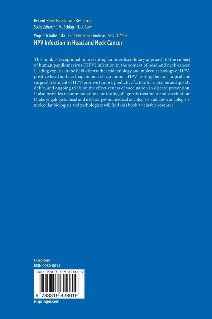 Weitere Ansicht: HPV Infection in Head and Neck Cancer