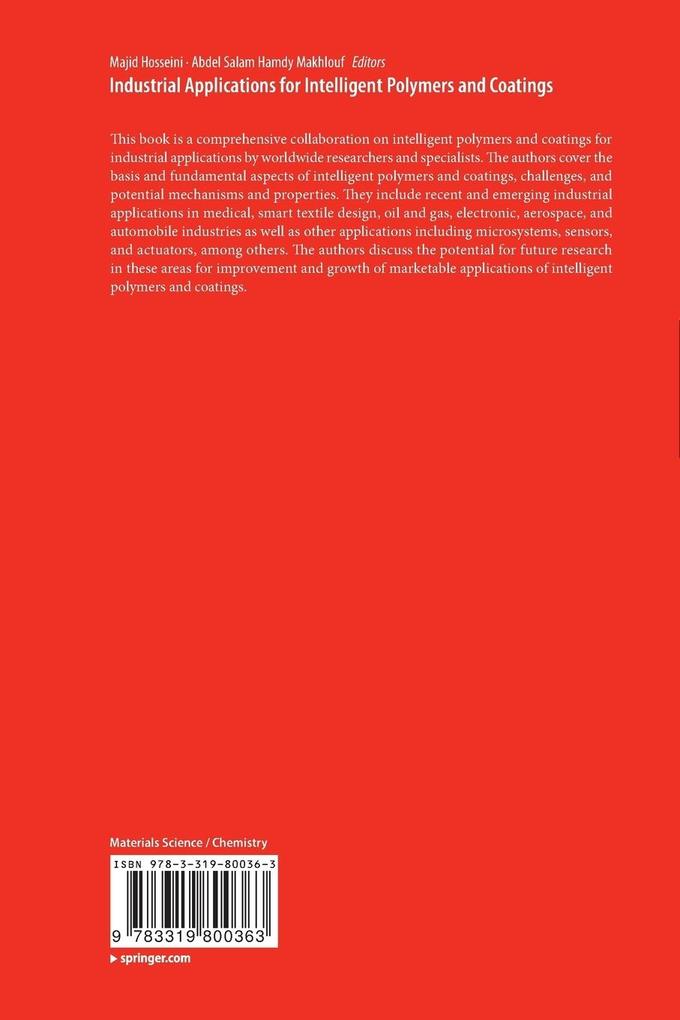 Weitere Ansicht: Industrial Applications for Intelligent Polymers and Coatings