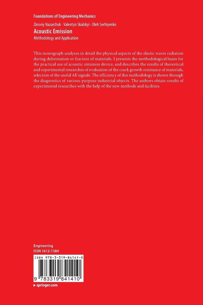 Weitere Ansicht: Acoustic Emission | Zinoviy Nazarchuk, Valentyn Skalskyi, Oleh Serhiyenko
