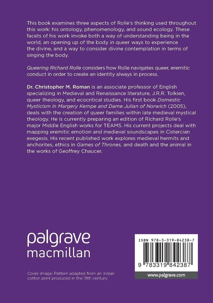 Weitere Ansicht: Queering Richard Rolle | Christopher M. Roman