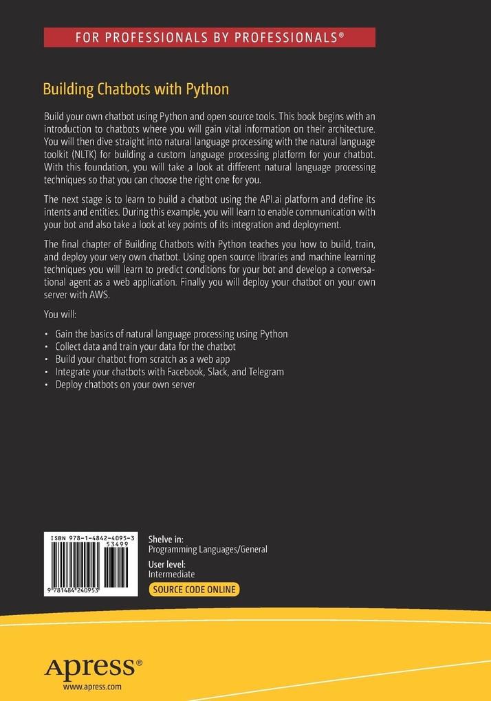 Weitere Ansicht: Building Chatbots with Python | Sumit Raj