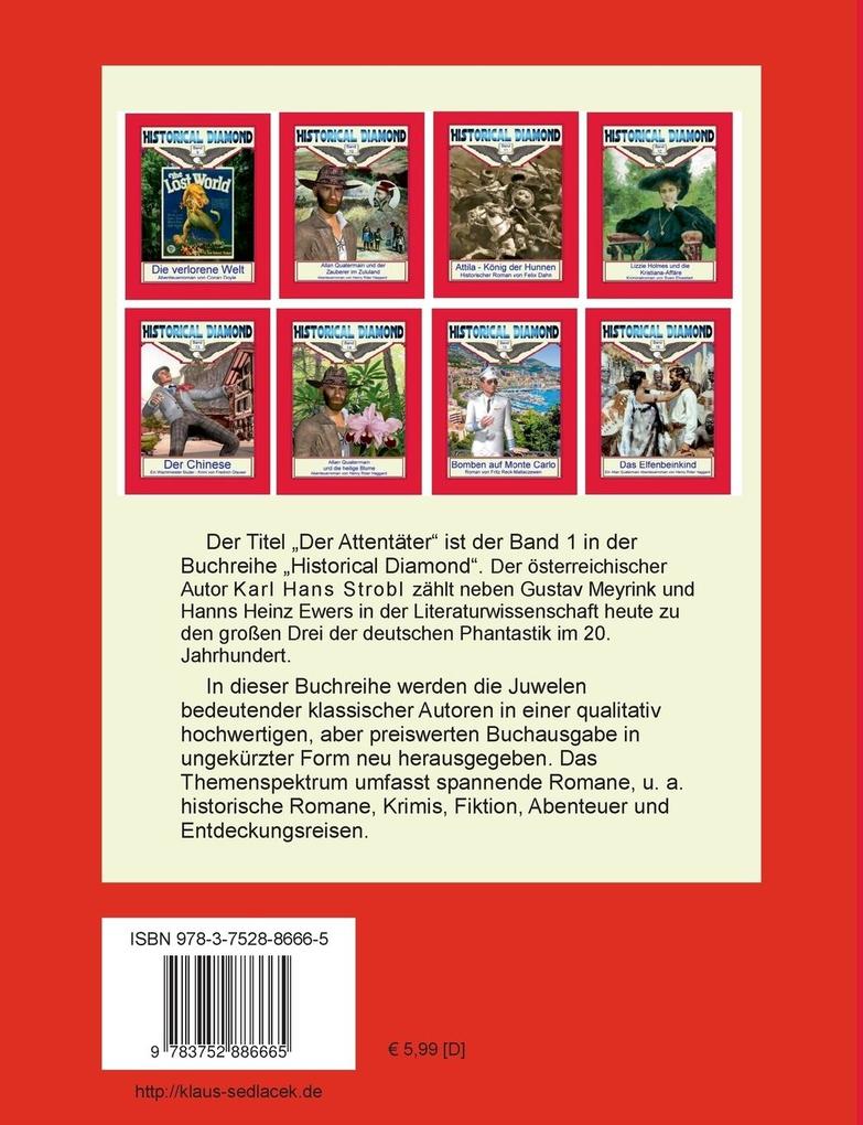 Weitere Ansicht: Der Attentäter | Karl Hans Strobl