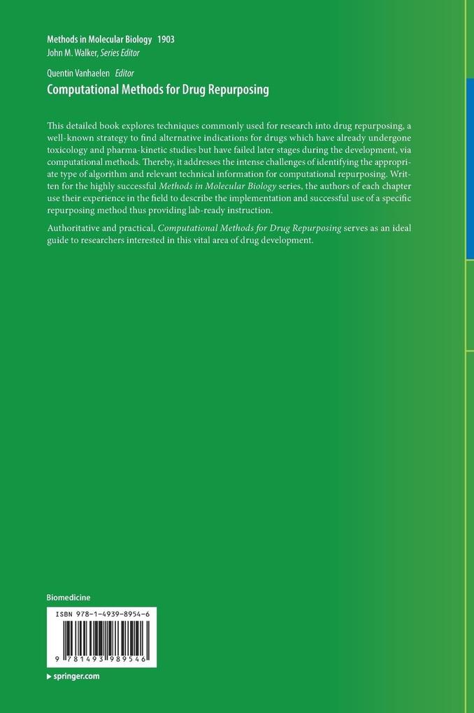 Weitere Ansicht: Computational Methods for Drug Repurposing