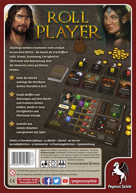 Weitere Ansicht: Pegasus Spiele - Roll Player, deutsche Ausgabe | Keith Matejka
